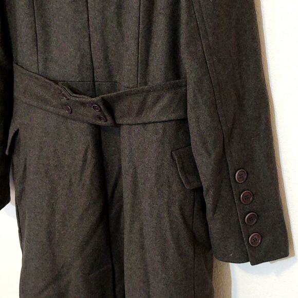 Club Monaco wool trench pea coat quilted lining military style - Picture 8 of 8